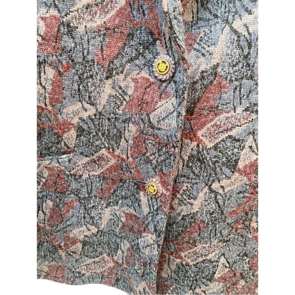 Wool Blended Floral Motif Vintage Jacket Blazer I Size: 11 - Picture 4 of 12